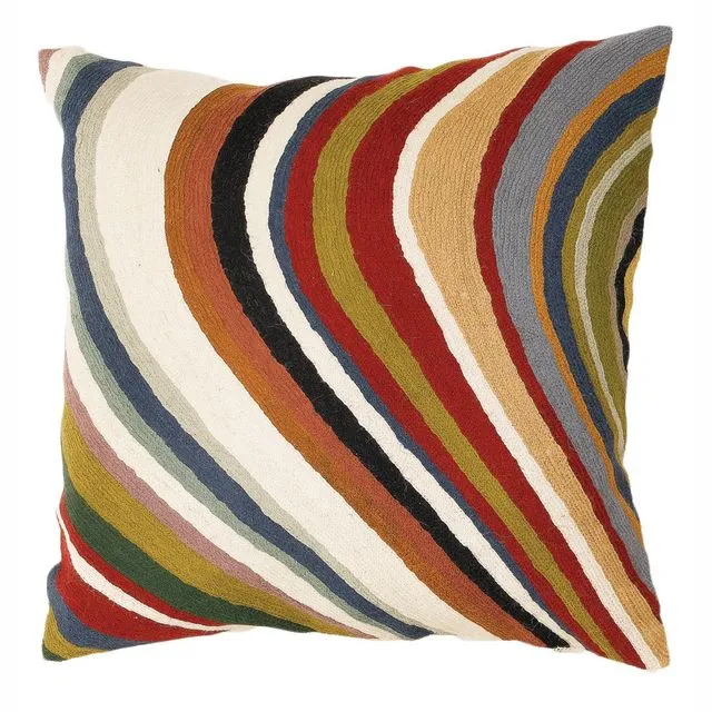 Zaida Multi Colour Curve Cushion Pillow Cover 18”