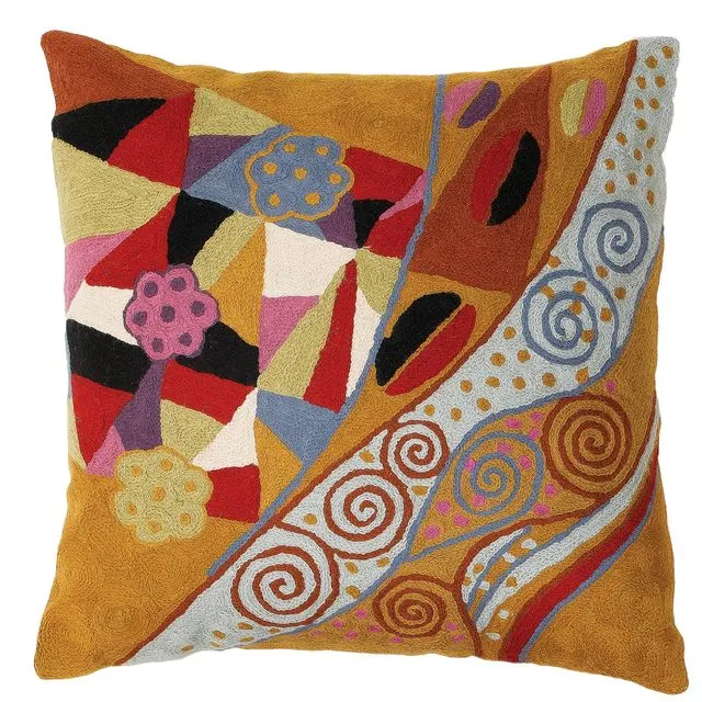 Zaida Klimt Waterfall Cushion Pillow Cover 18"