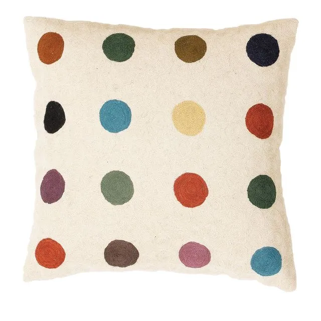 Zaida Multi Colour Spot Cushion Pillow Cover 18"