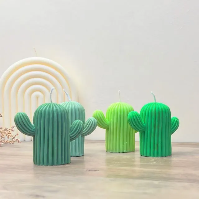 Green Cactus Candles - Cacti Candle Home Decor Gift - Cactus Home Decor