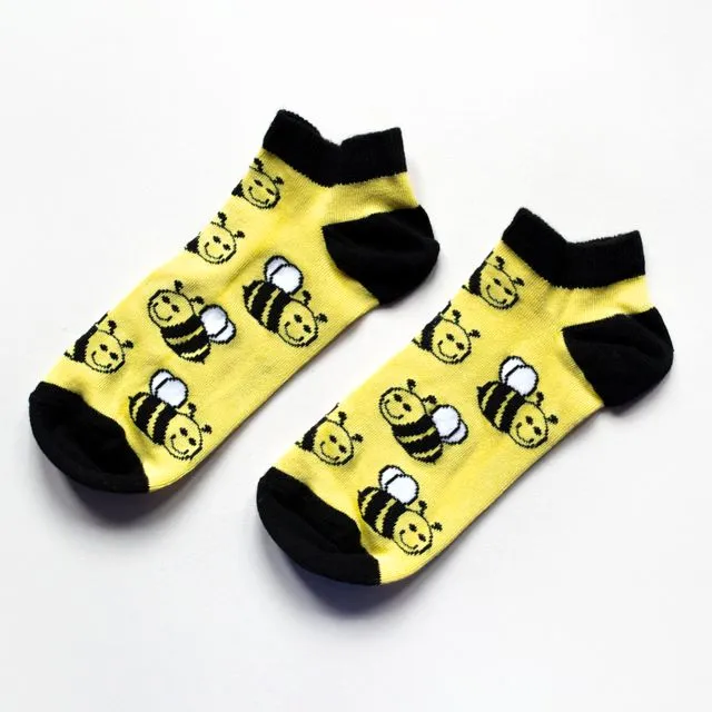 Bee Socks | Trainer Socks | Yellow Socks | Bright Socks