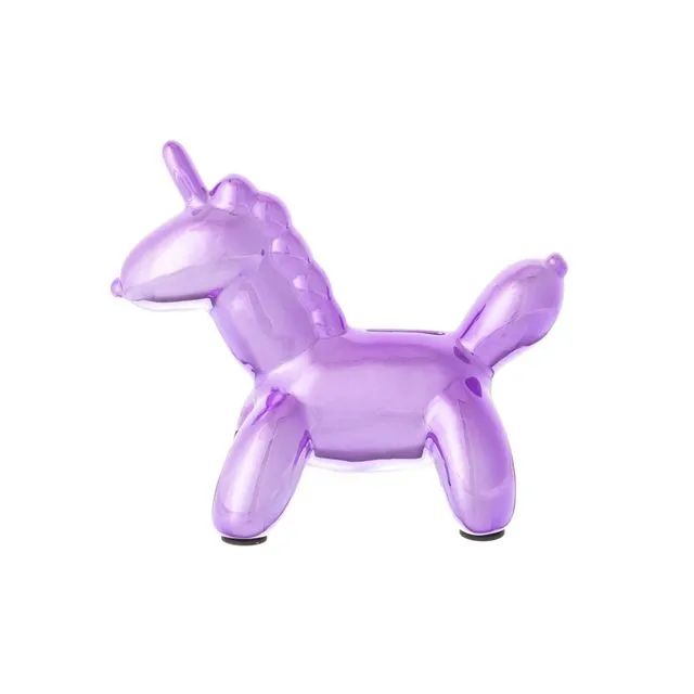 Balloon Unicorn Bank Purple