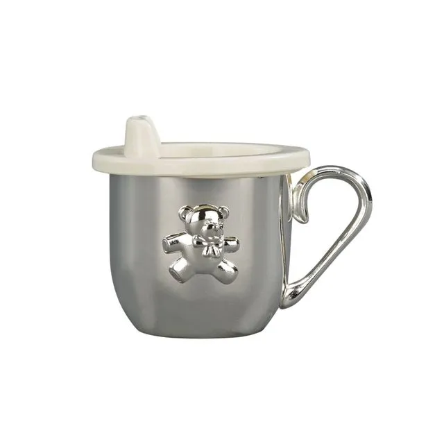 Silverplated Baby Cup With Cup &amp; Sippy Lid Insert