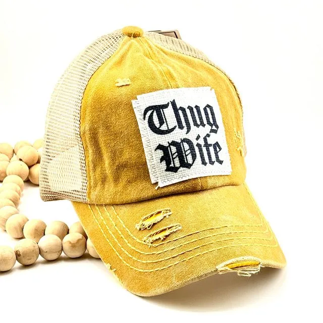 Yellow Thug Wife Hat