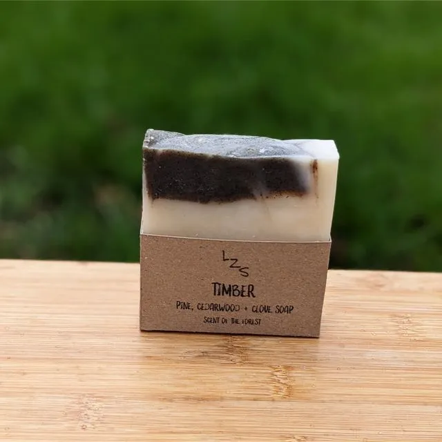 Timber Soap with Cedarwood + Pine Essential Oils