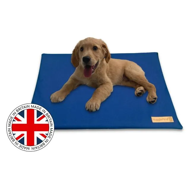 HugglePets Waterproof Dog Mat Cushion - Blue