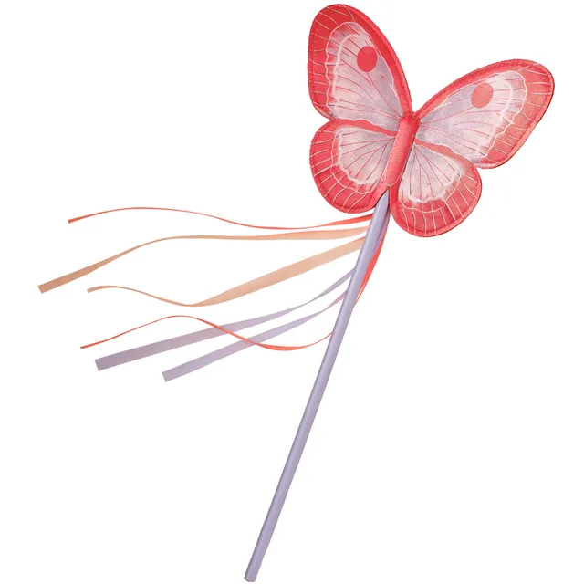 Red and Purple Butterfly Costume Wand