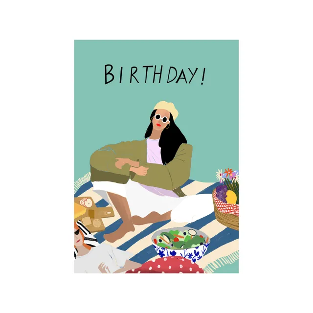 Birthday Picnic Greetings Card (Minimum Order of 24)