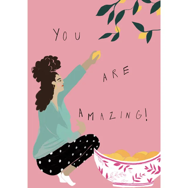 You Are Amazing Greetings Card (Minimum Order of 24)