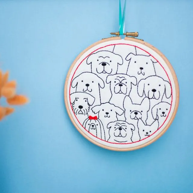 Dogs Embroidery Craft DIY Kit
