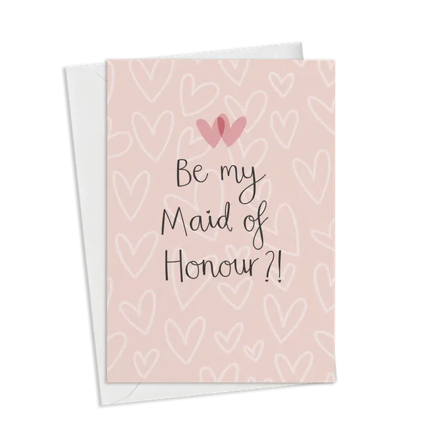 Be My Maid of Honour? – Luxury Greeting Card
