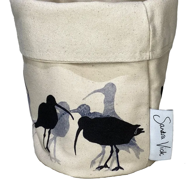 cloth pot bag - curlew