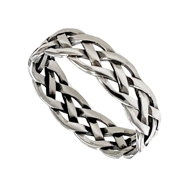 925 Silver Unisex Chunky Celtic Ring