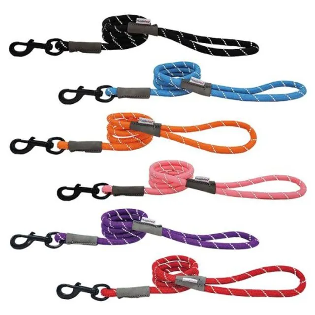 HugglePets Reflective Rope Dog Lead - 107 x 1.0 cm (Max: 30kg)
