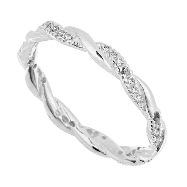 Beautiful Dainty Crystal Band Ring (Copy)