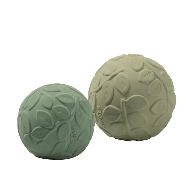 Natural rubber Sensory Ball Set Leaf - Green