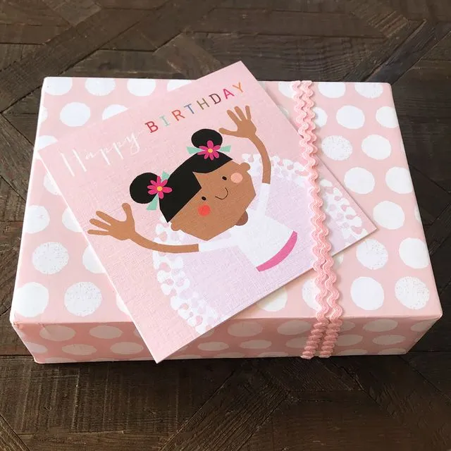 MC22 Ballerina Happy Birthday Card