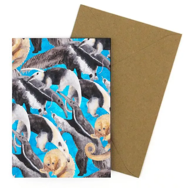Colony of Anteaters Greetings Card