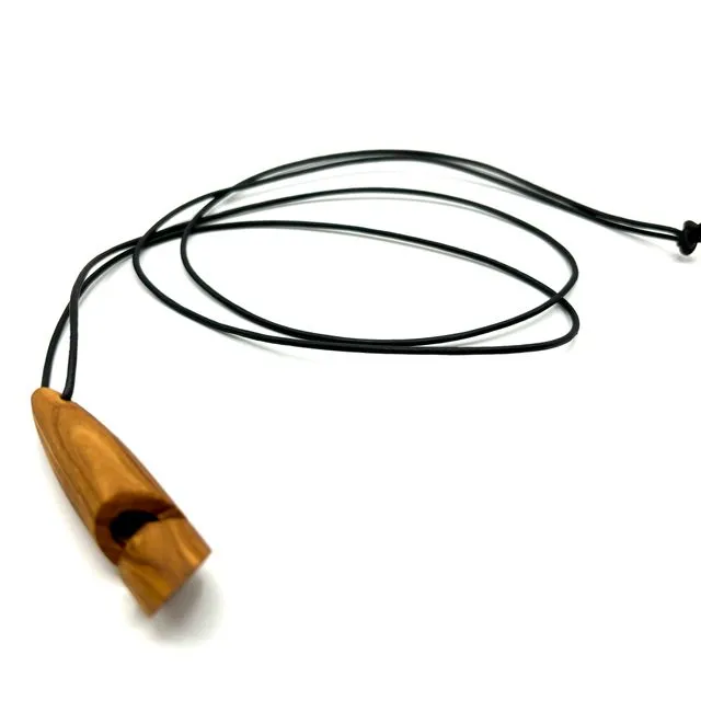Dog whistle made from olive wood