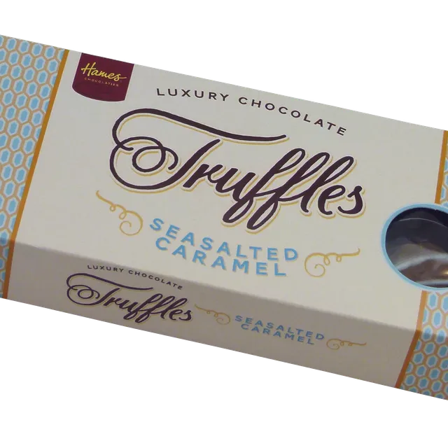 Luxury 9 Truffle - Sea Salted Caramel Truffles. Outer of 12