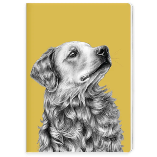 Golden Retriever Dog Notebooks | Dog-Theme Stationery | Gift