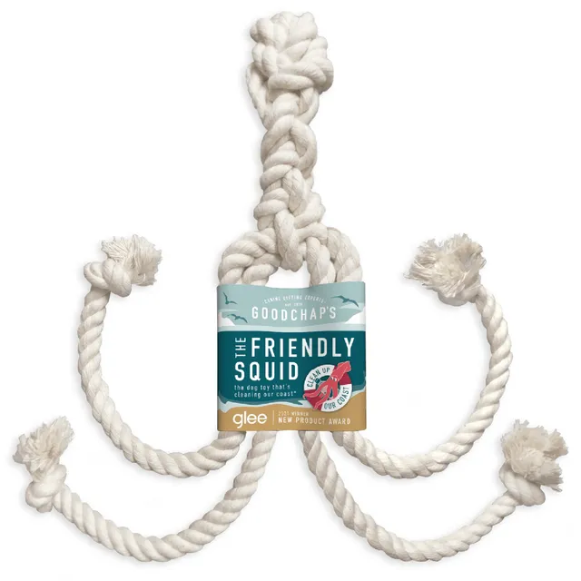 The Friendly Squid | Natural Cotton Rope Toy for Dogs