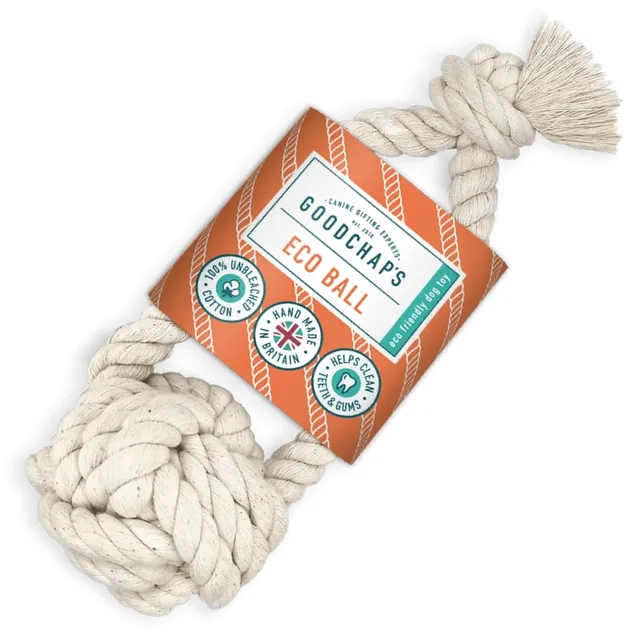Eco Ball | Natural Cotton Dog Rope Toy | Fetch Dog Toy