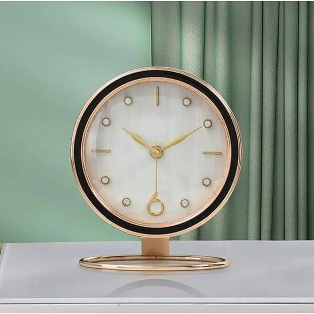 Nordic Table Clock-White