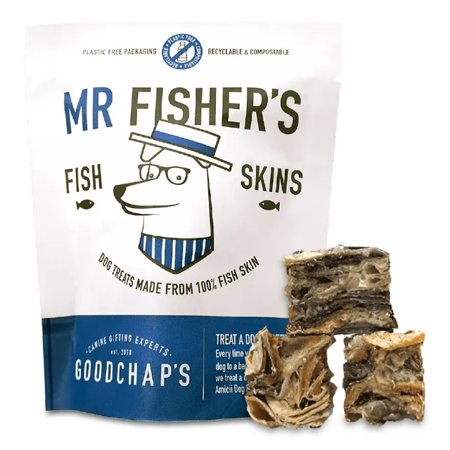Mr Fisher's Fish Skins | Natural Dog Treats | Rescue Center