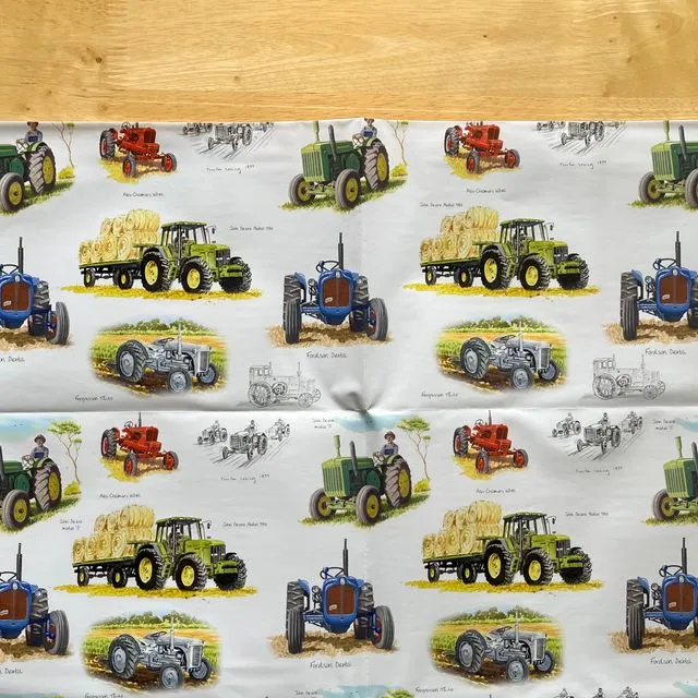 Multi Tractors Gift Wrap | Folded 70 x 50cm Gift Wrap Sheet