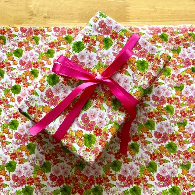 Primulas Gift Wrap | Folded 70 x 50cm Gift Wrap Sheet