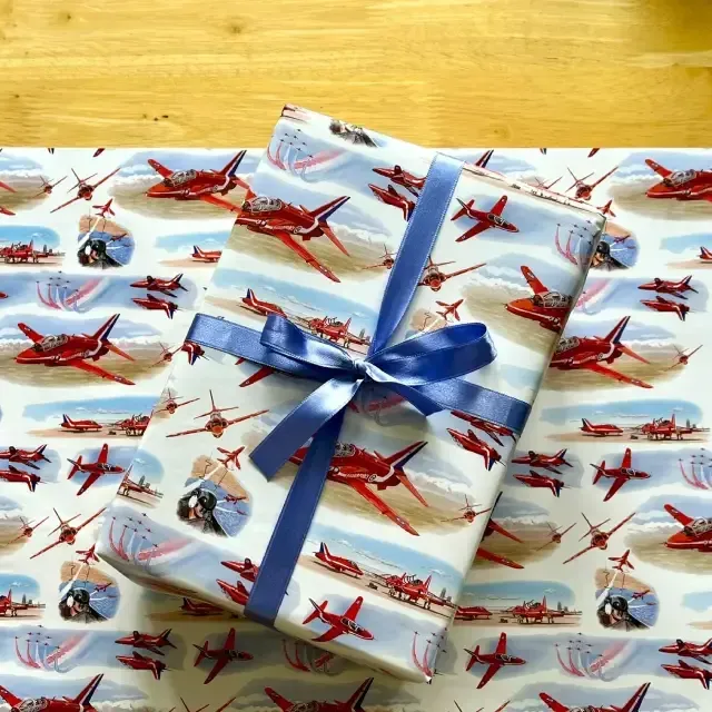 Red Arrows Gift Wrap | 70 x 50cm Gift Wrap Sheet