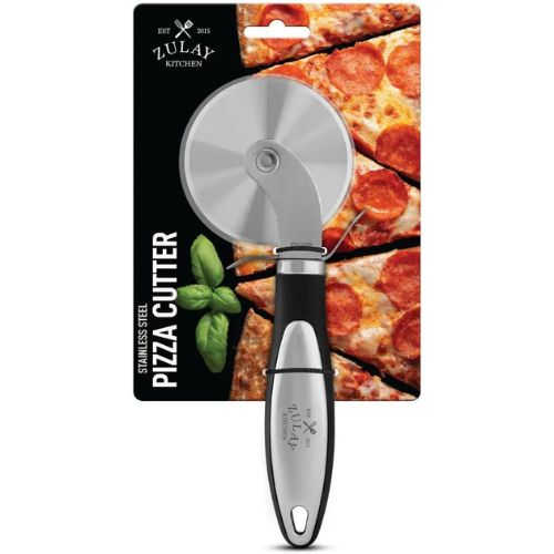 Pizza Cutter Wheel Curved Handle - Hangable and Shelf Ready