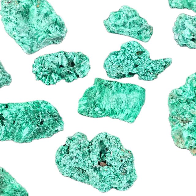 Stunning Velvet Malachite Crystals Slices Of High Grade S/M/L