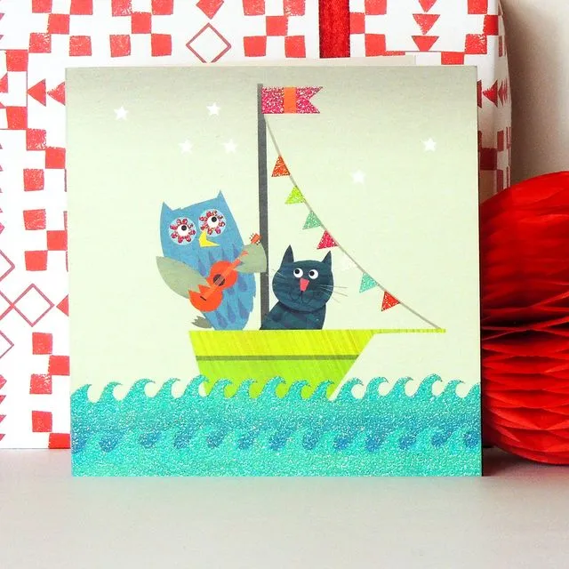 BD9 owl and pussycat card