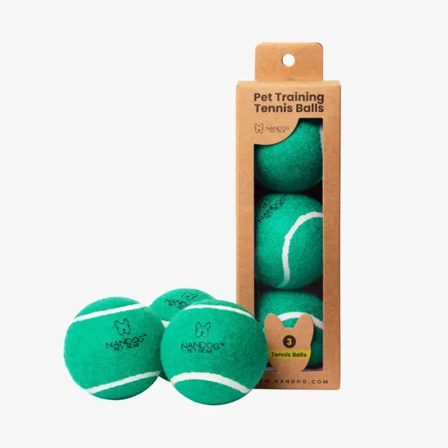 NANDOG Dog Tennis Training Balls Set (GREEN)