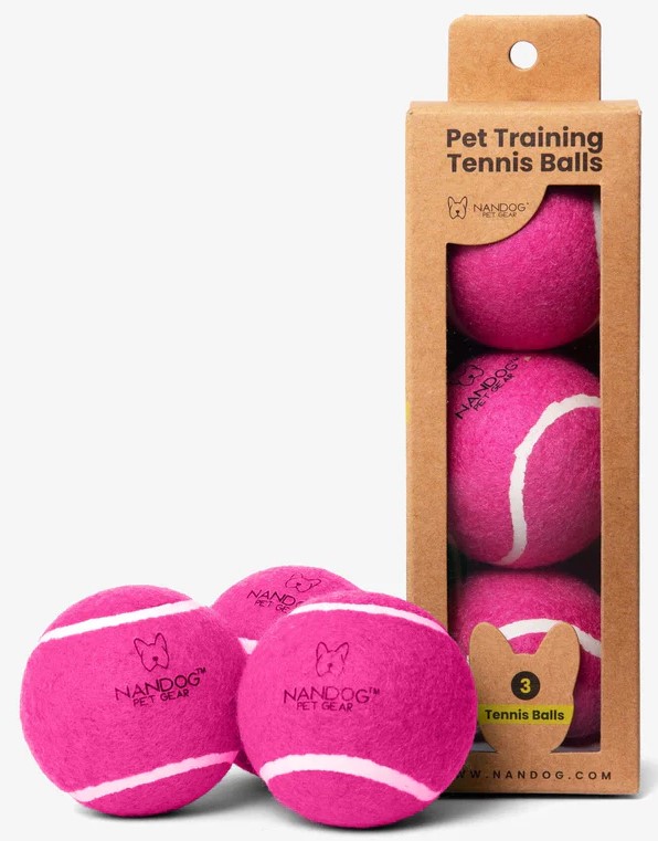 NANDOG Dog Tennis Training Balls Set (PURPLE)