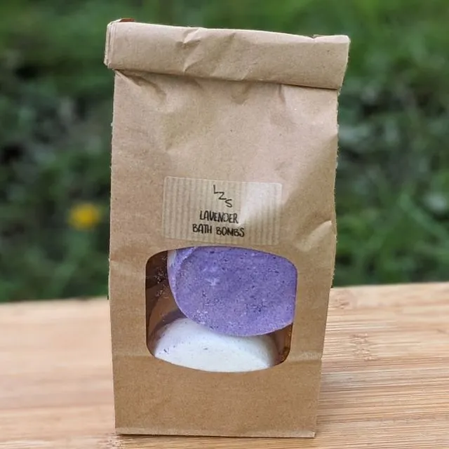 Lavender Essential Oil Bath Bombs with Epsom Salts