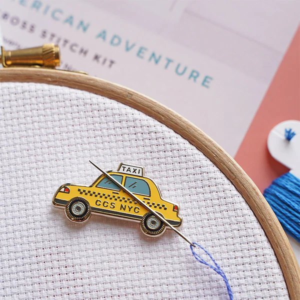 Yellow Taxi Magnetic Needle Minder