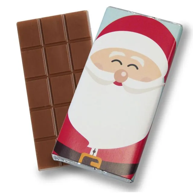 Jolly Father Christmas - Milk Chocolate Bar. Outer of 12