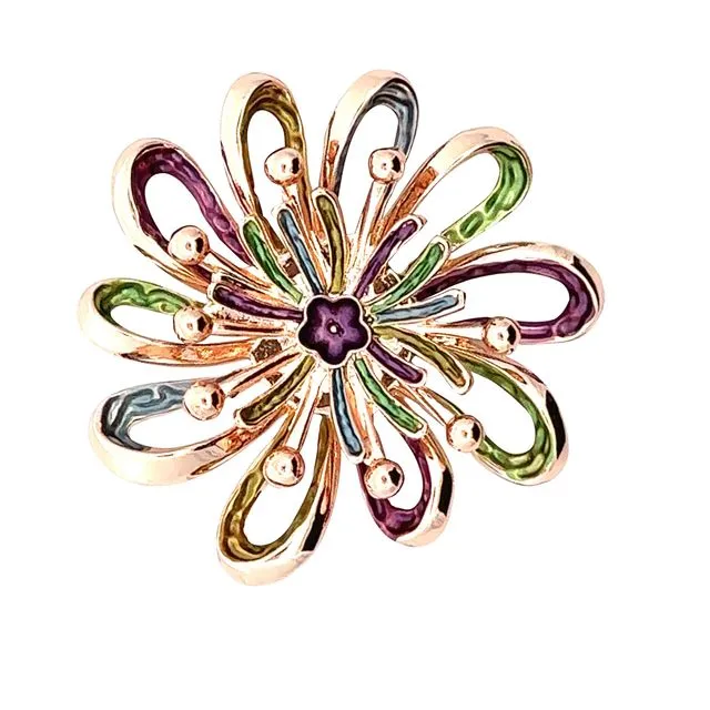 BROOCH FLOWER WITH MAGNET - SW2364E902