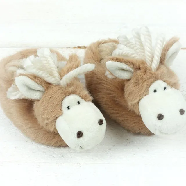 Pony Baby Slippers - 0-6months