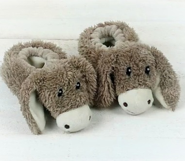 Donkey Baby Slippers - 0-6months