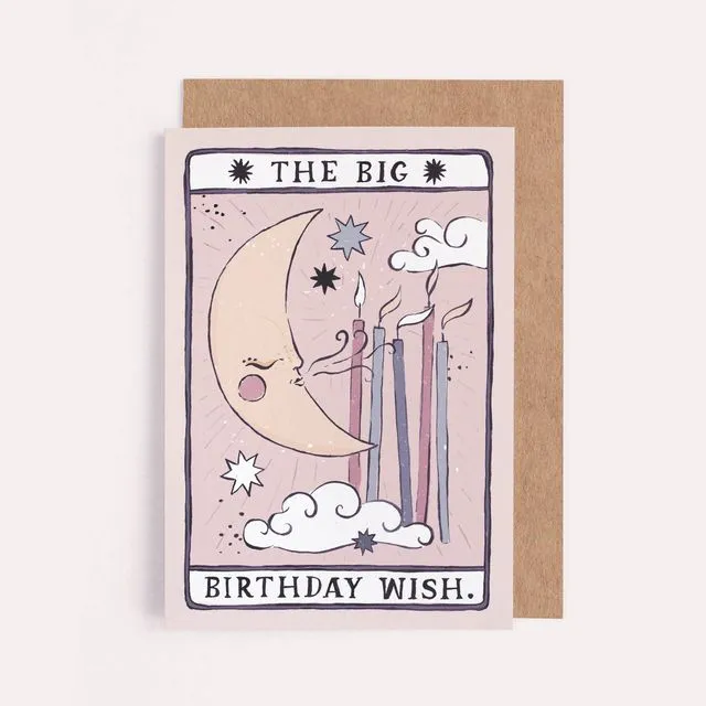 Tarot Moon Birthday Card | Unisex Birthday Card | Moon Tarot