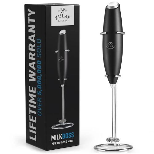 Powerful Handheld Milk Frother With Stand - Shelf Ready