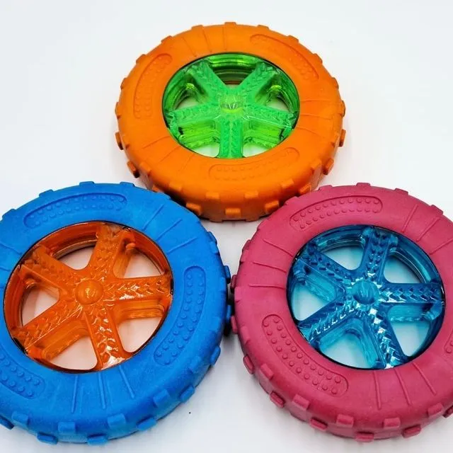 The Dura-Dog Tire Chew Toy - Orange
